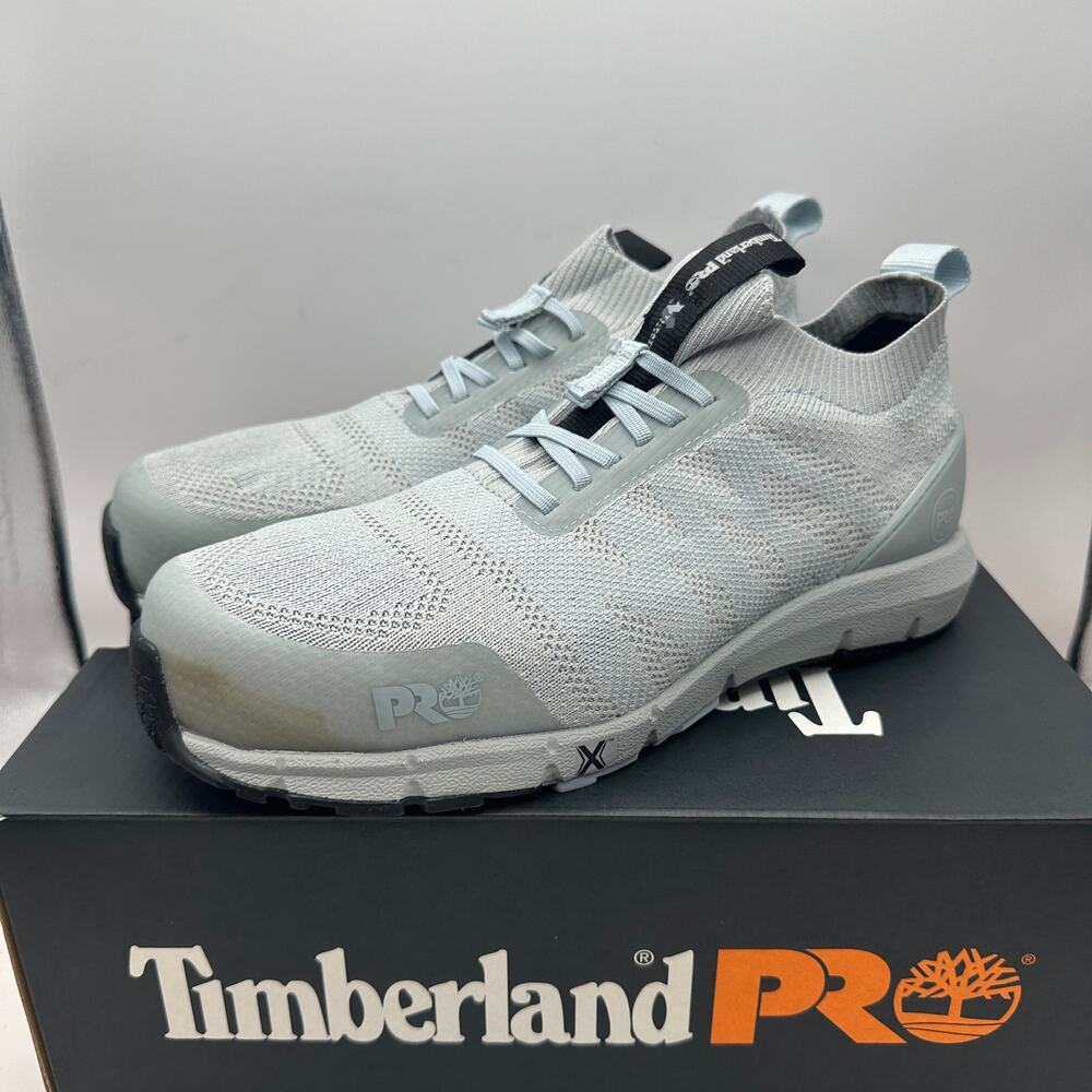 TIMBERLAND PRO Radius Women's 8 EH Slip-on Composite Toe Grey/Blue